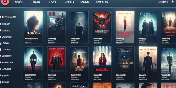 A modern digital interface showcasing diverse Japanese adult film thumbnails, emphasizing user-friendly features and privacy.